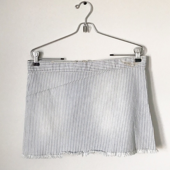 Zadig & Voltaire Dresses & Skirts - Zadig & Voltaire Striped Raw Hem Jakiko Skirt